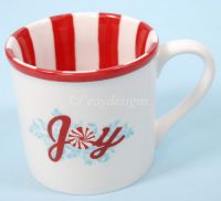 Starbucks Holiday JOY Peppermint Coffee Mug 2007